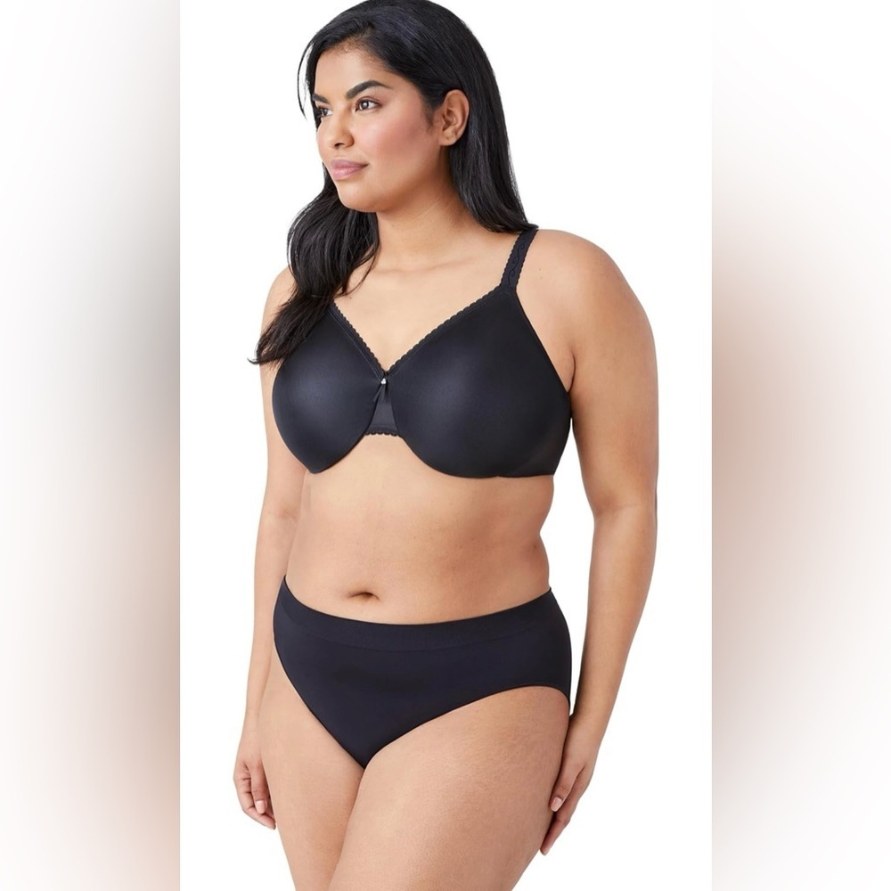 WACOAL Full Figure Simple Shaping Minimizer Bra 44DDD Black 857109 - Picture 4 of 8